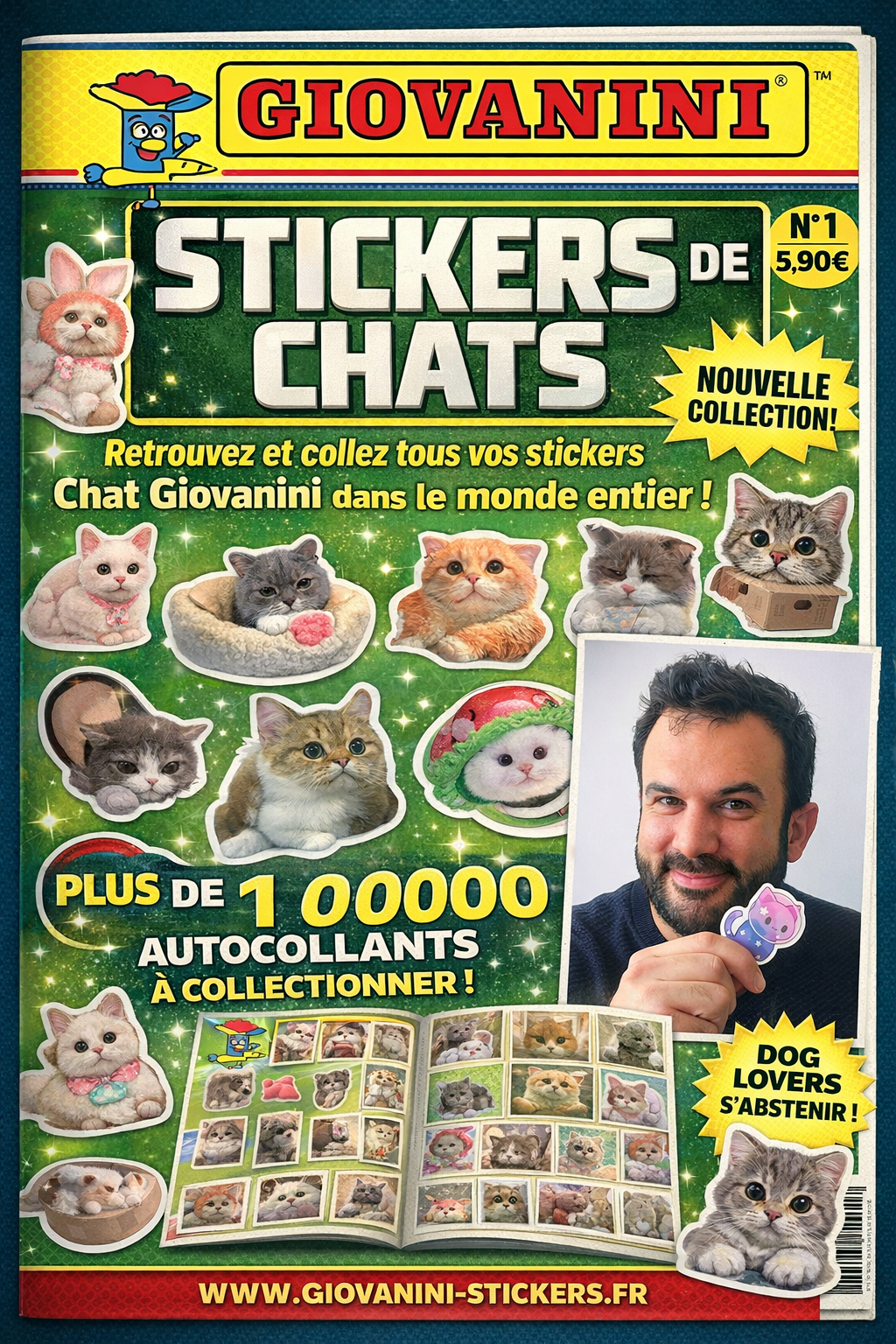 Giovanini Stickers de Chats – Album N°1